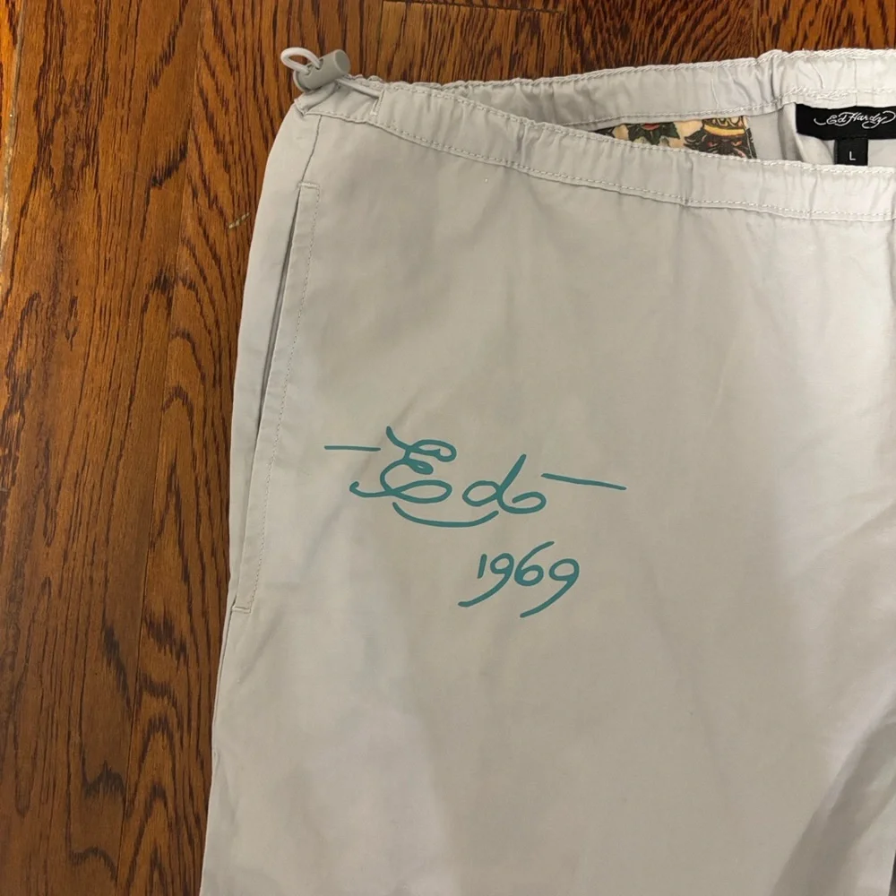 Ed Hardy 1969 Cargo Parachute Pants – Y2K Streetwear – Size L – NWT - Picture 9 of 10